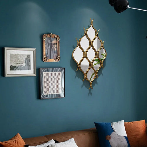 décoration murale moderne en fer forgé créative et luxueuse - vue 3 sur 6