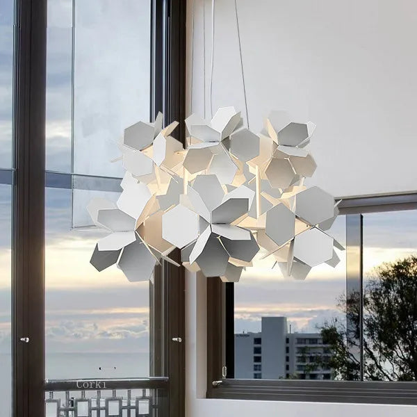 lustre à led moderne en fer pour décoration intérieure - vue 2 sur 8