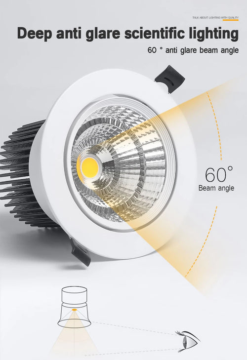 spot led encastrable plafond à intensité réglable éclairage intérieur - vue 4 sur 9