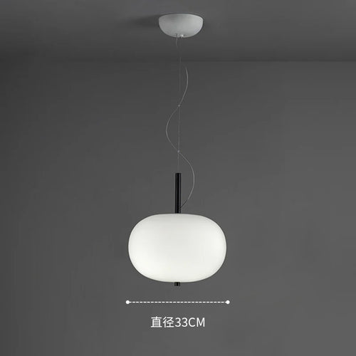 Kobuc Design nordique salon suspension avec grande boule ronde abat-jour en verre créatif bois lustre salle à manger chevet - vue 10 sur 13