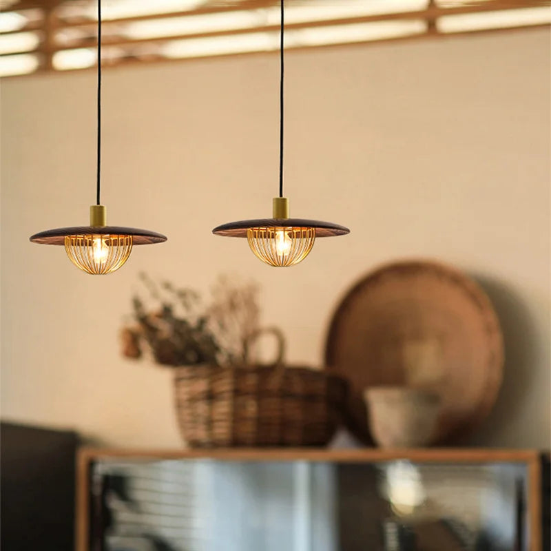 lustre rétro led loft suspension moderne luminaire - vue 4 sur 8