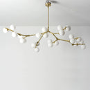 suspension en verre moléculaire style post-moderne pour intérieur élégant