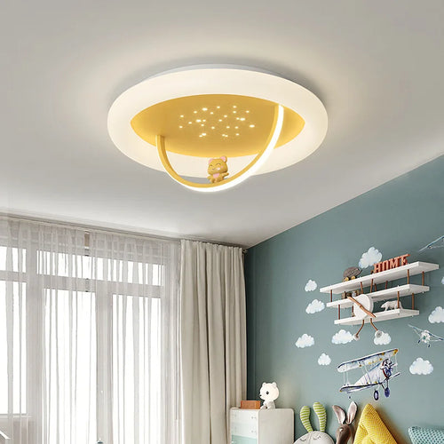 plafonnier mignon ours étoilé pour chambre enfant romantique - vue 4 sur 10