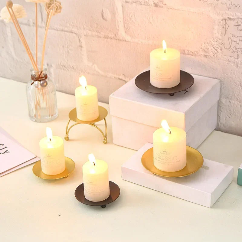 bougeoirs artistiques en fer pour mariage et décoration festive - vue 3 sur 11