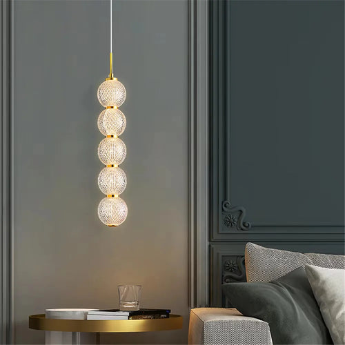 suspension nordique en acrylique pour cuisine et restaurant - vue 4 sur 8