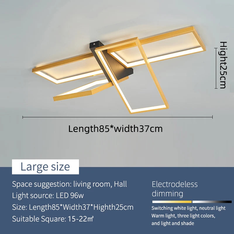 plafonnier à led moderne pour décoration intérieure élégante - vue 10 sur 10