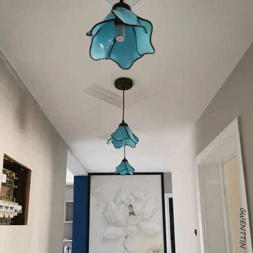 Lampe Suspension Lotus Vintage Luminaire Maison - vue 6 sur 10