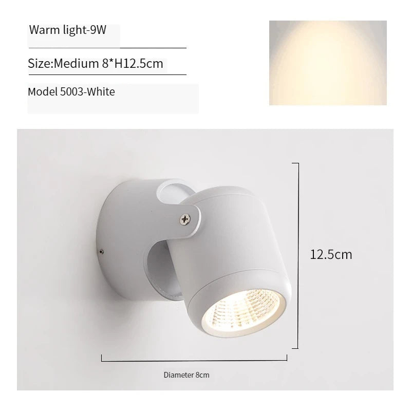 applique murale led moderne rotative pour décoration intérieure - vue 17 sur 20