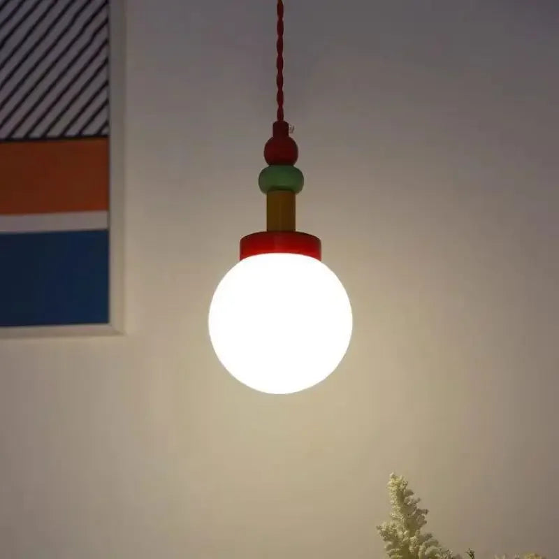 lustre macaron led pour chambre enfants garçons filles éclairage décoratif - vue 5 sur 10