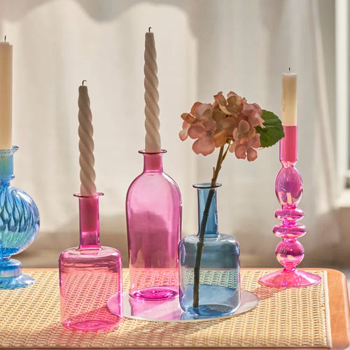 bougeoir en verre pour décoration de mariage et intérieur - vue 5 sur 15