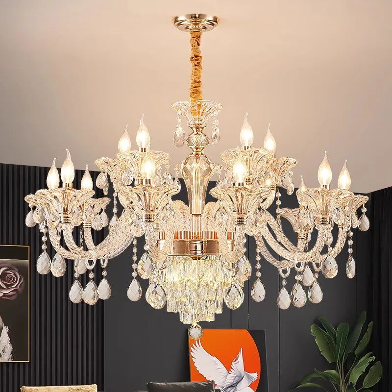lustre en cristal design pour un éclairage élégant et raffiné - vue 3 sur 16