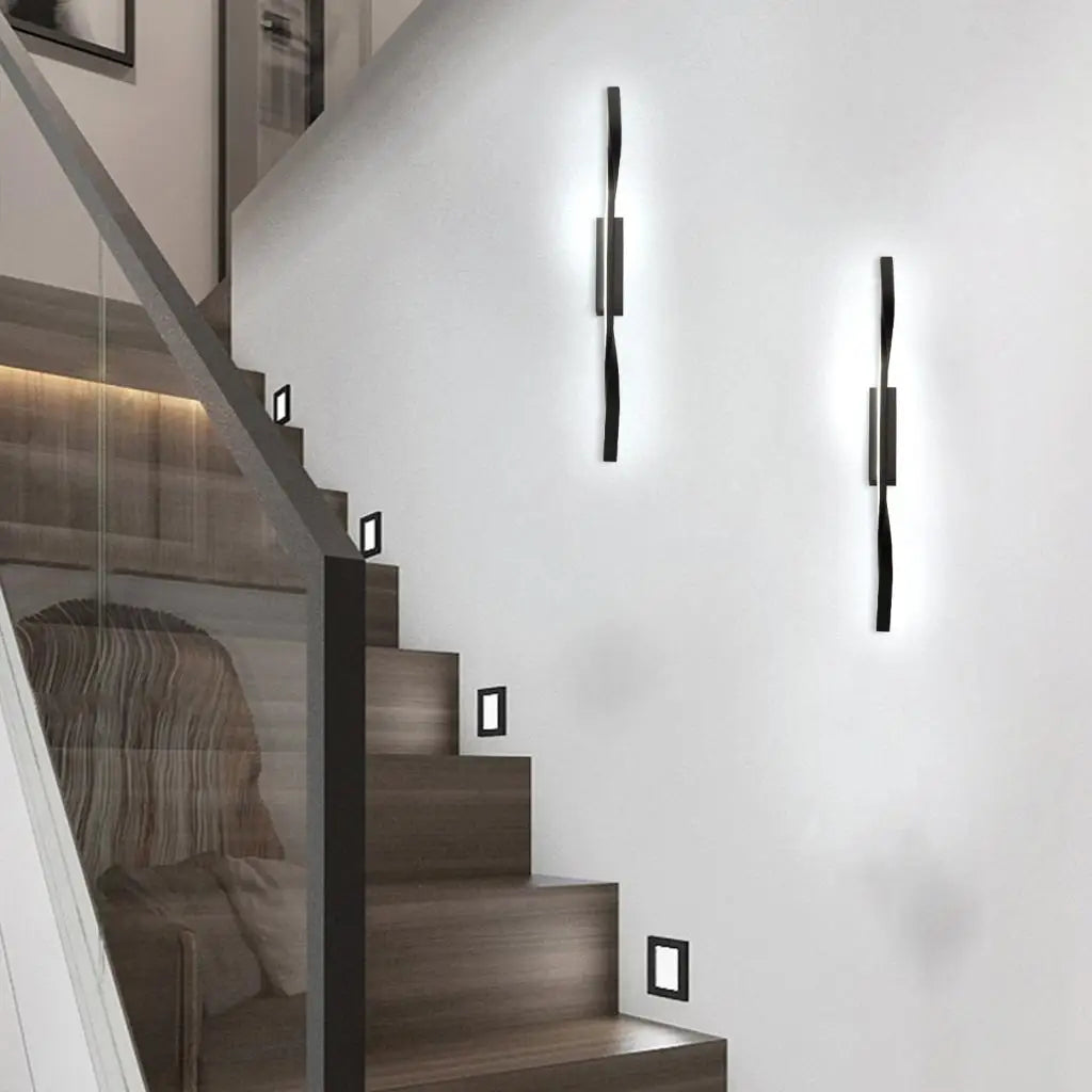 applique murale led nordique à longue bande pour éclairage intérieur - vue 5 sur 7