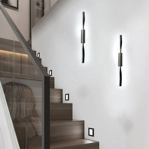 applique murale led nordique à longue bande pour éclairage intérieur - vue 5 sur 7