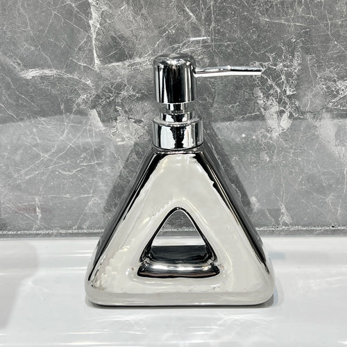 distributeur de savon céramique abstrait design pratique pour salle de bain - vue 10 sur 10