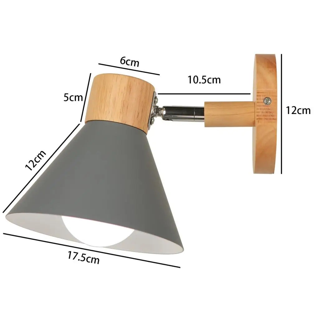 applique murale led en bois style nordique moderne - vue 16 sur 23