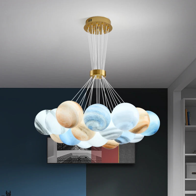 suspension design moderne en forme de lune - vue 4 sur 19