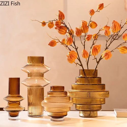 vase en verre pour fleurs hydroponiques décoration moderne et originale - vue 2 sur 14