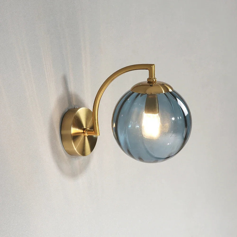Applique murale led verre nordique - vue 8 sur 12