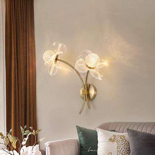 applique murale fleur pour éclairage doux et décoratif - vue 4 sur 16