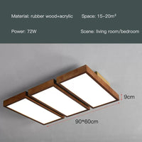 lustre à led moderne pour intérieur design en bois