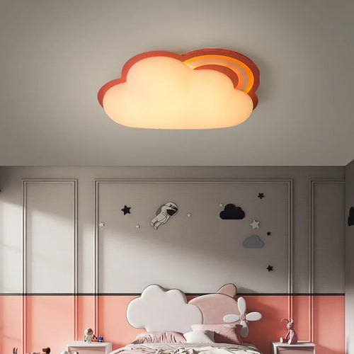 plafonnier nuage pour chambre de bébé garçon fille décor éclairage - vue 3 sur 8