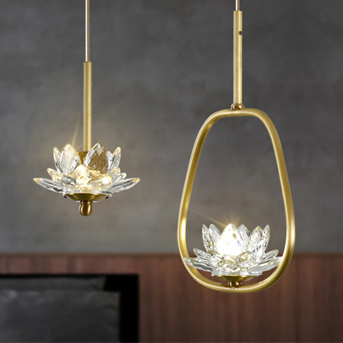 Suspension LED en cristal Zen - vue 3 sur 10