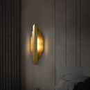 applique murale moderne en acier inoxydable doré pour intérieur
