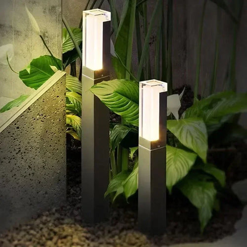 Capteur de mouvement humain LED lumière de pelouse extérieure étanche IP65 en aluminium acrylique ombre jardin Villa paysage passerelle lumière de pelouse - vue 4 sur 12