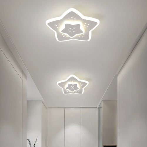 plafonnier led encastré acrylique créatif étoilé simple balcon - vue 2 sur 11