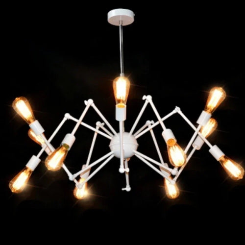 suspension rétro extensible araignée réglable en fer design industriel - vue 3 sur 11