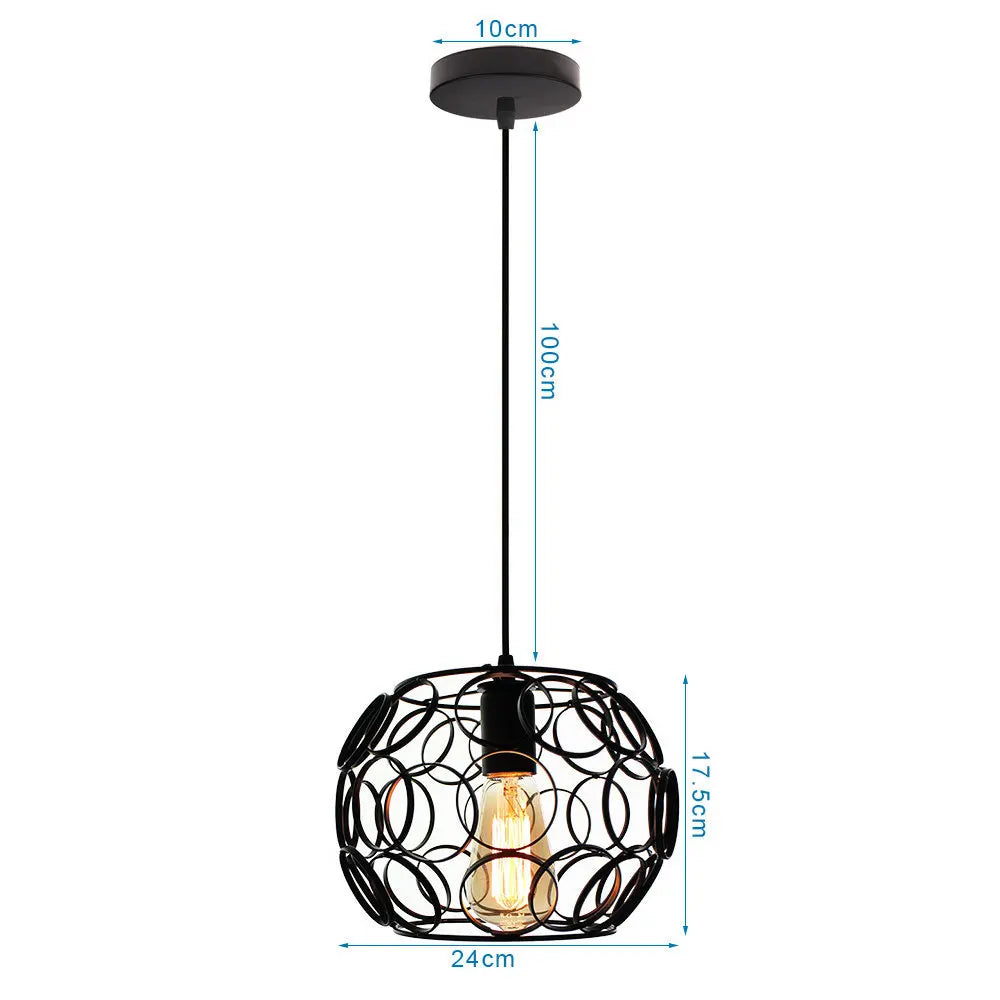 suspension rétro industrielle style loft vintage pour intérieur - vue 14 sur 30