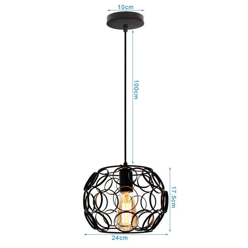 suspension rétro industrielle style loft vintage pour intérieur - vue 15 sur 30