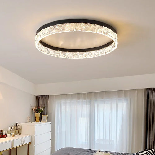 plafonnier nordique moderne à leds réglable et brillant - vue 3 sur 15