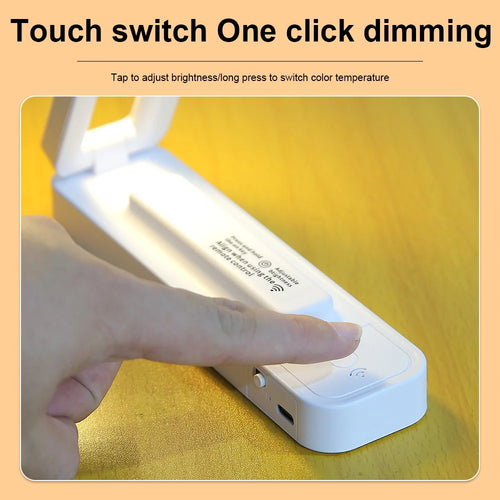 lampe de bureau pliable tactile avec télécommande et intensité variable - vue 4 sur 7