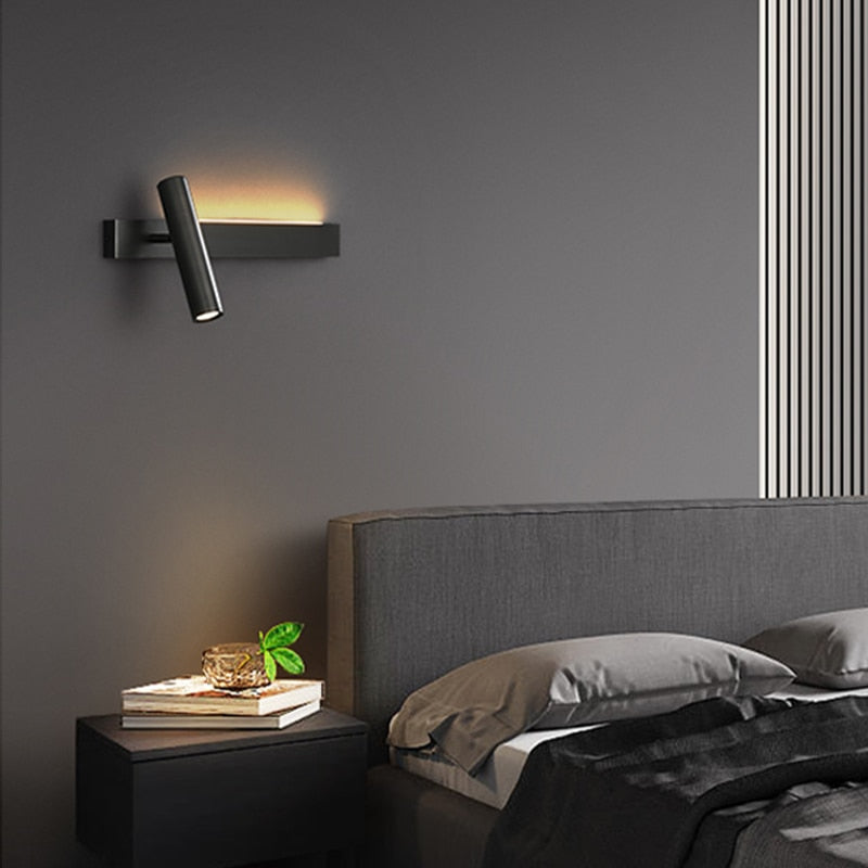 Applique murale minimaliste LED avec spot Irvinne - vue 3 sur 8