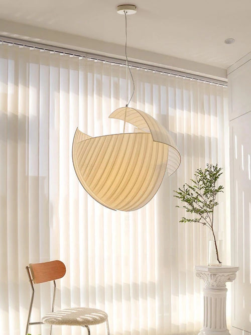 lustre à led style wabi sabi pour décoration intérieure - vue 6 sur 7