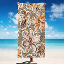 Serviette de plage vintage florale microfibre sechage rapide