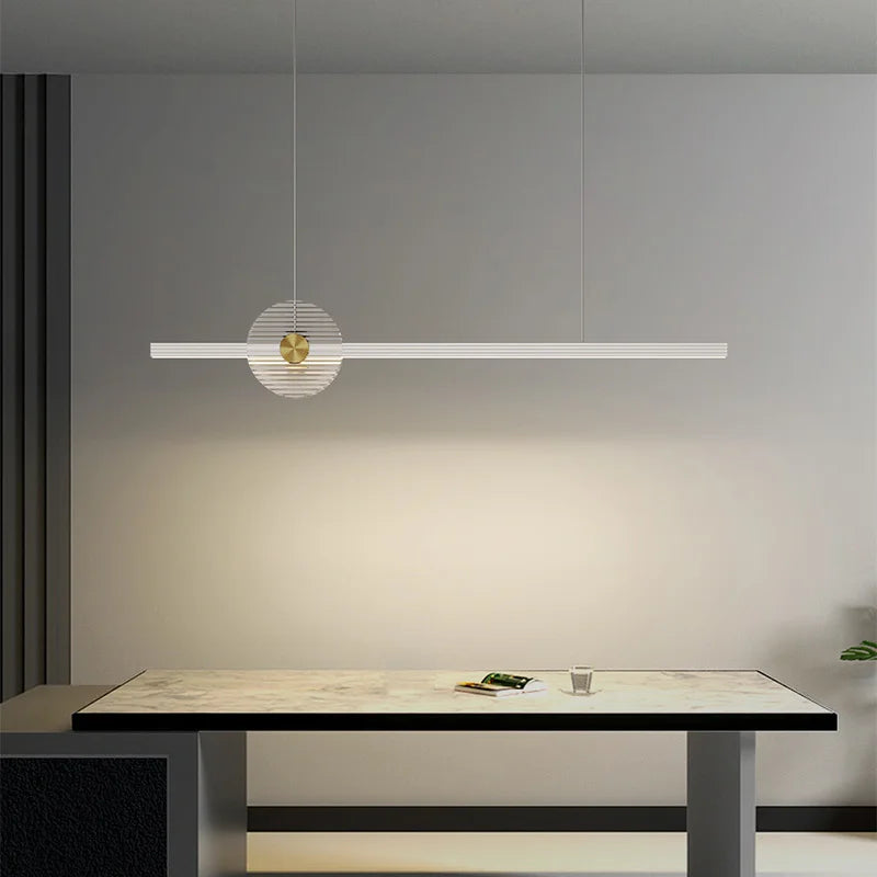 lustre moderne unique avec intensité variable pour ambiance élégante - vue 4 sur 10
