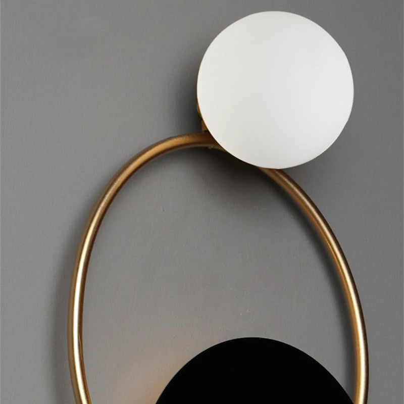 applique murale led nordique postmoderne en fer luminaire décoratif d'intérieur - vue 5 sur 8