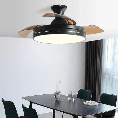 plafonnier ventilateur avec lumière pour restaurant et espace intérieur - vue 2 sur 11