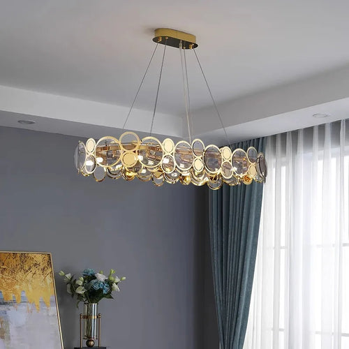 lustre moderne led de luxe pour éclairage intérieur - vue 6 sur 16
