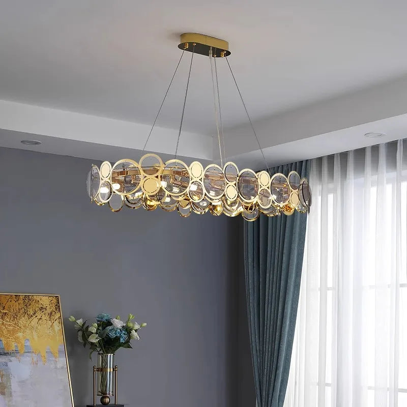 lustre moderne led de luxe pour éclairage intérieur - vue 5 sur 16