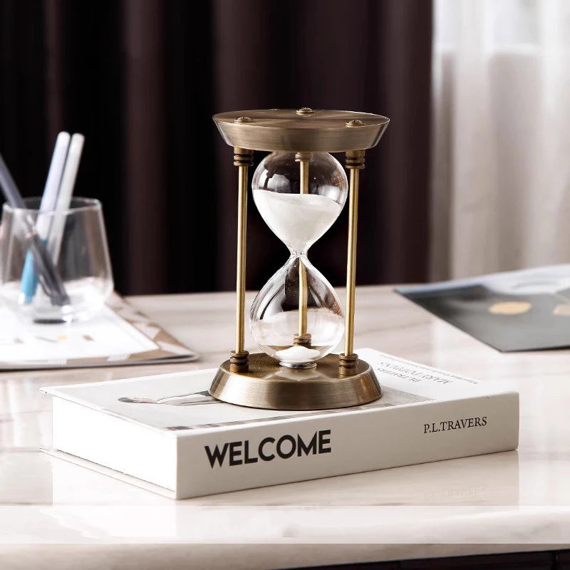 sablier créatif nordique en métal pour décoration et cadeau - vue 6 sur 8