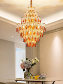 plafonnier led en chrome doré design élégant pour intérieur