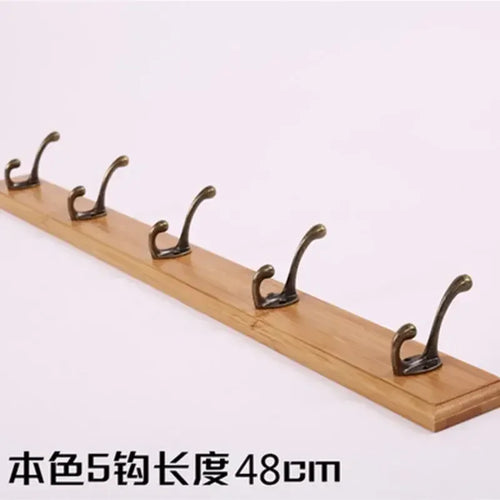 porte-manteau mural en bois pour rangement pratique - vue 18 sur 23