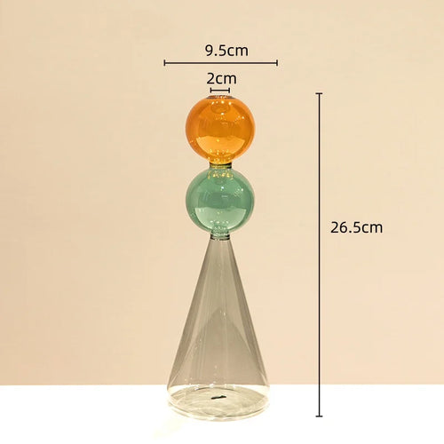 vase en verre teinté pour terrarium et décoration florale - vue 12 sur 18