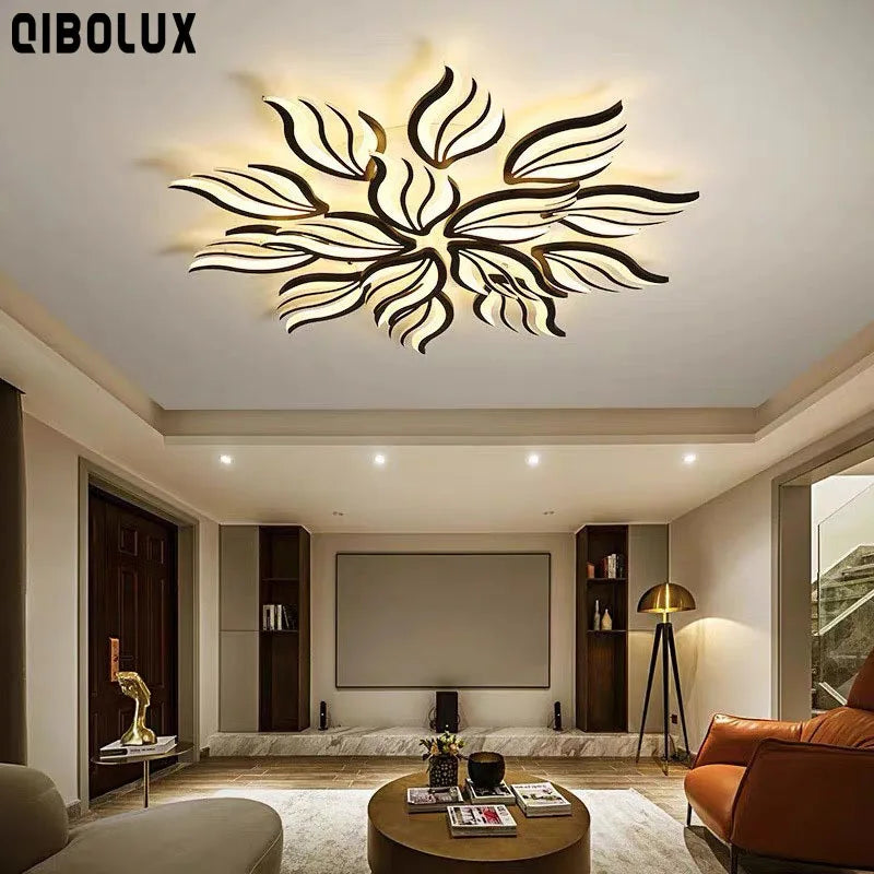 Plafond moderne à LEDs lampe chambre panneau plafonnier RC-dimmable luminaires salon éclairage intérieur salle à manger chambre cuisine - vue 2 sur 18