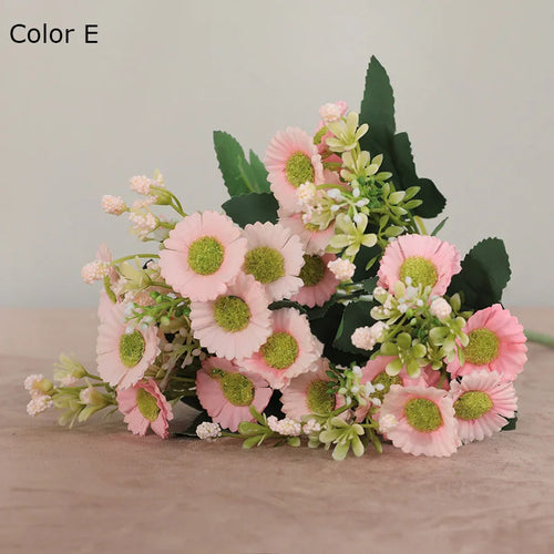 six fleurs artificielles chrysanthème pour décoration de mariage - vue 11 sur 12
