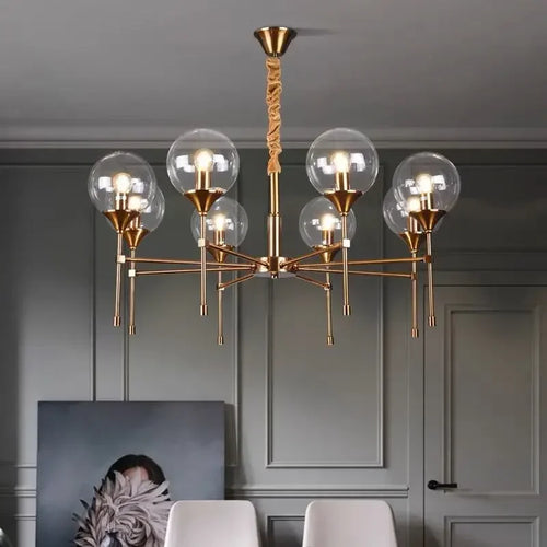 lustre moderne nordique design élégant pour éclairage d'ambiance - vue 5 sur 15
