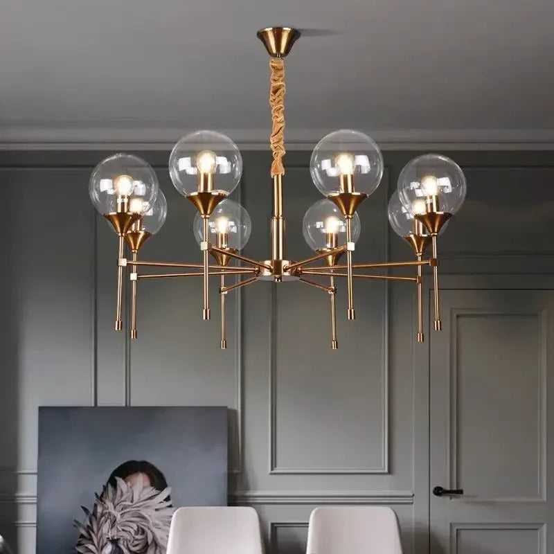 lustre moderne nordique design élégant pour éclairage d'ambiance - vue 4 sur 15